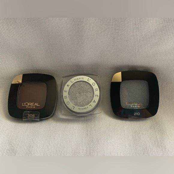 New In Package L'Oreal Paris Eyeshadow Trio - Brown, Silver, Blue - Picture 1 of 7